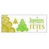 Rectangles Blancs Joyeuses Fêtes Azyme (X36)>Cerf Dellier New