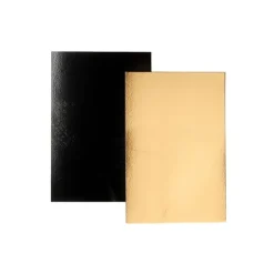 Rectangles Carton Noir / Or 60 X 40 Cm (X25)>Cerf Dellier