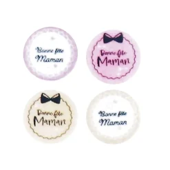 Ronds Chocolat Bonne Fete Maman Assortis (X 40)>Cerf Dellier Hot