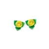 Roses Jaunes Avec Feuilles Patisdecor X10>Cerf Dellier New