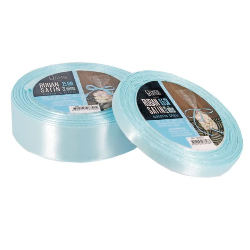 Ruban Bleu Satin (22 M) Patisdecor>Cerf Dellier Online