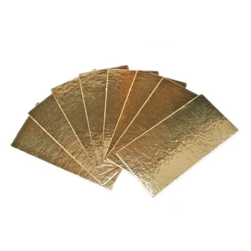 Semelles A Bûche Or 24 X 10 Cm Patisdecor (X5)>Cerf Dellier