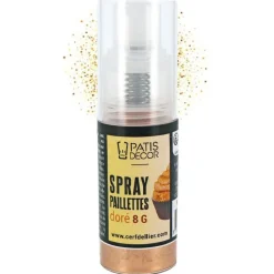 Spray De Paillettes Dorees Patisdecor>Cerf Dellier Discount