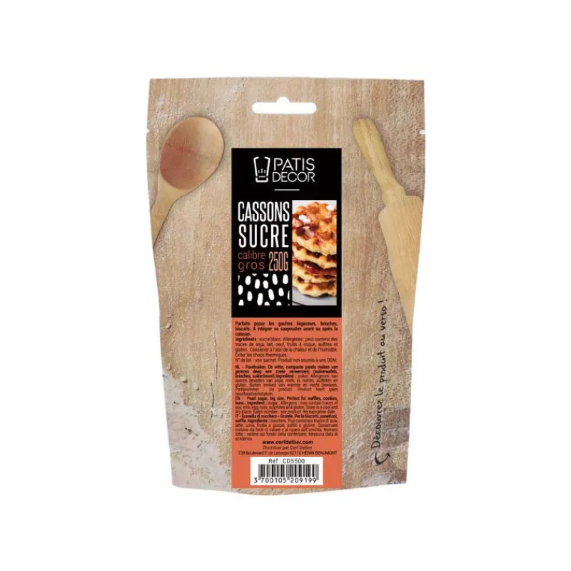 Cerf Dellier Cassons*Sucre Grain - Gros Cassons Patisdecor 250 G