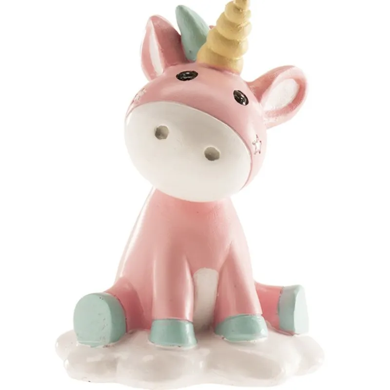 Sujet De Baptême Licorne Rose 10 Cm>Cerf Dellier Clearance