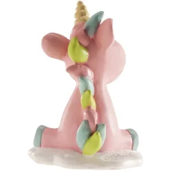 Sujet De Baptême Licorne Rose 10 Cm><noscript><img width=