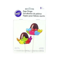 Support A Cake Pops Coeurs Etoiles Wilton (X8)>Cerf Dellier New