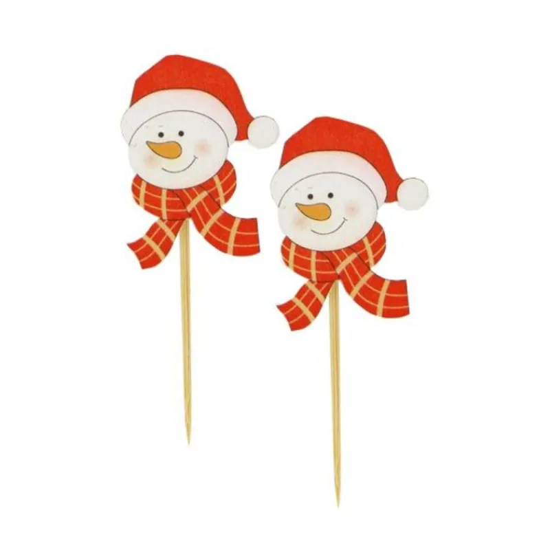 Tete Bonhomme De Neige Noël Sur Pique (X50)>Cerf Dellier Best