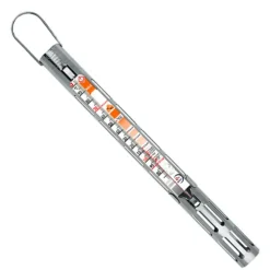 Thermomètre Confiseur Gaine Inox +80 +200C Avec Zones Couleurs>Cerf Dellier Sale