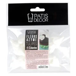 Tulipe Blanche En Azyme Patisdecor (X15)>Cerf Dellier New