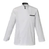 Veste Blanche Col Et Poignets Jean Manches Longues Malo>Cerf Dellier Clearance